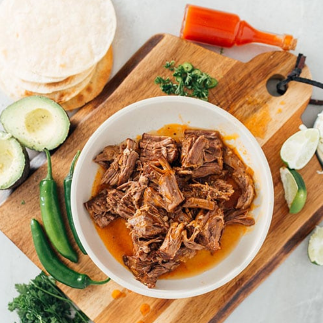 Slow Cooker Shredded Beef Tacos