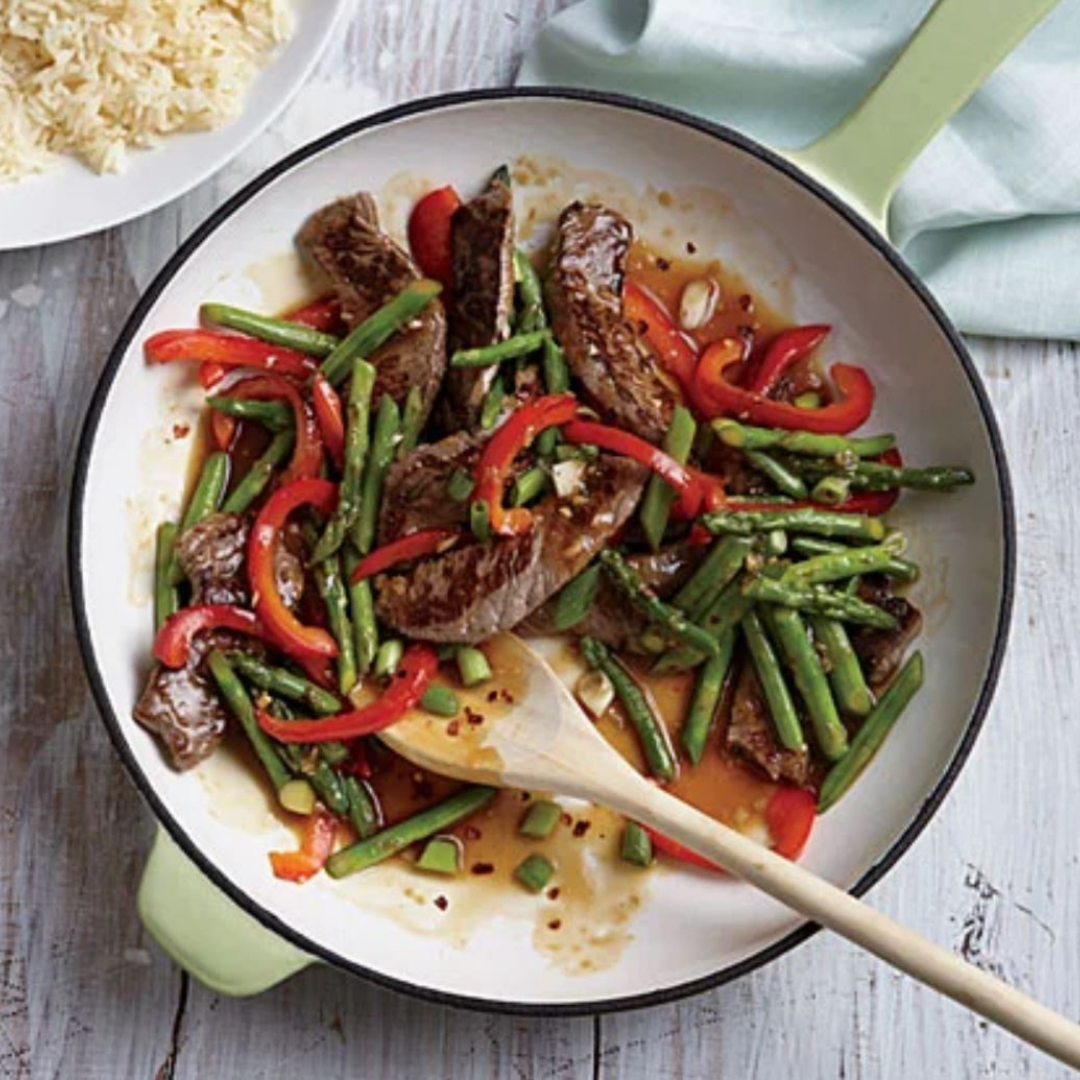 Steak and Asparagus Stir-Fry