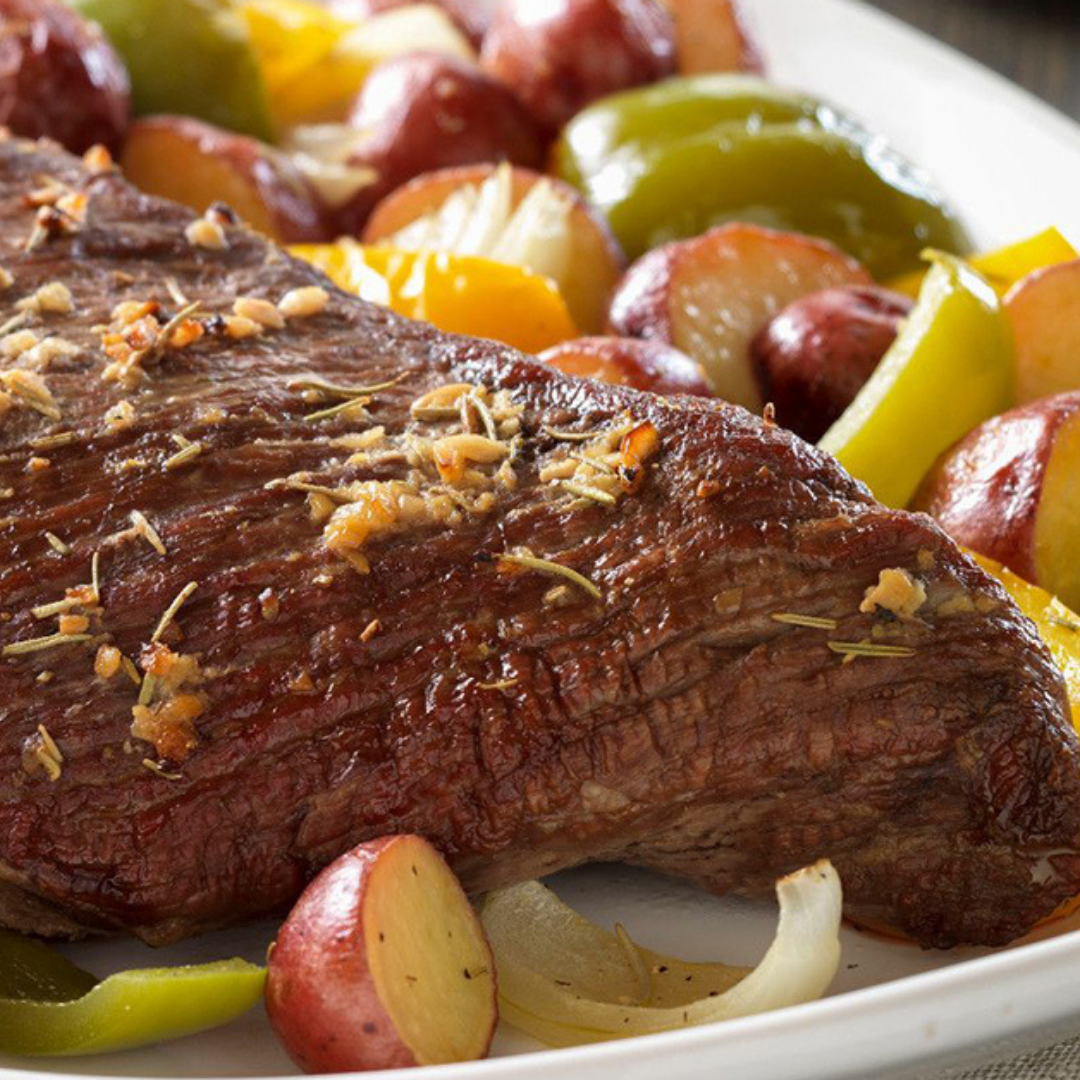 Beef Tri-Tip Roast with Rosemary-Garlic Vegetables