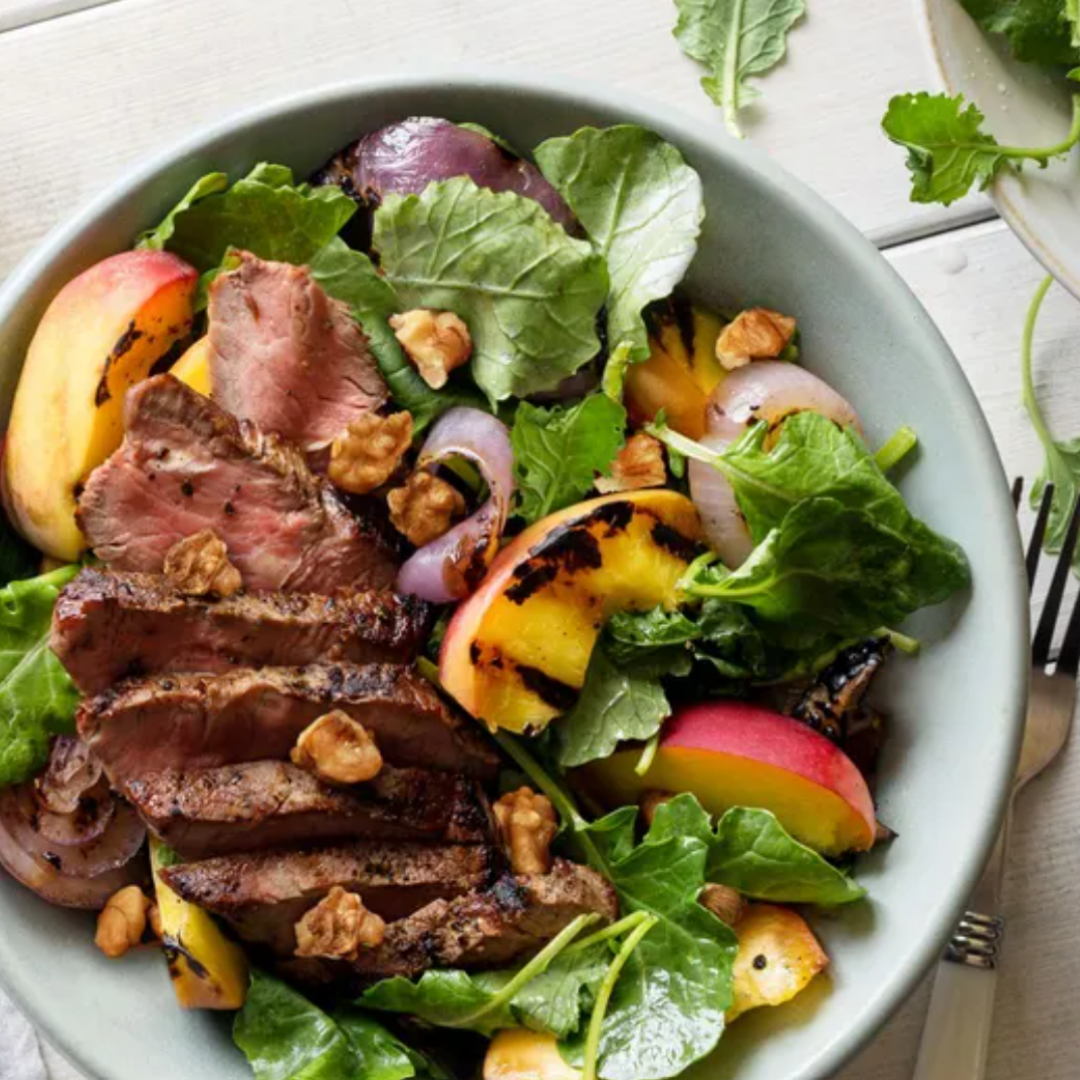 Steak and Stone fruit Salad