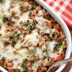 Ground Beef and Kale Casserole