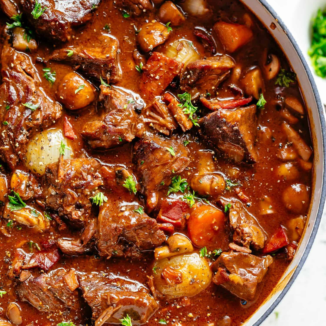 Beef Bourguignon a la Julia Child