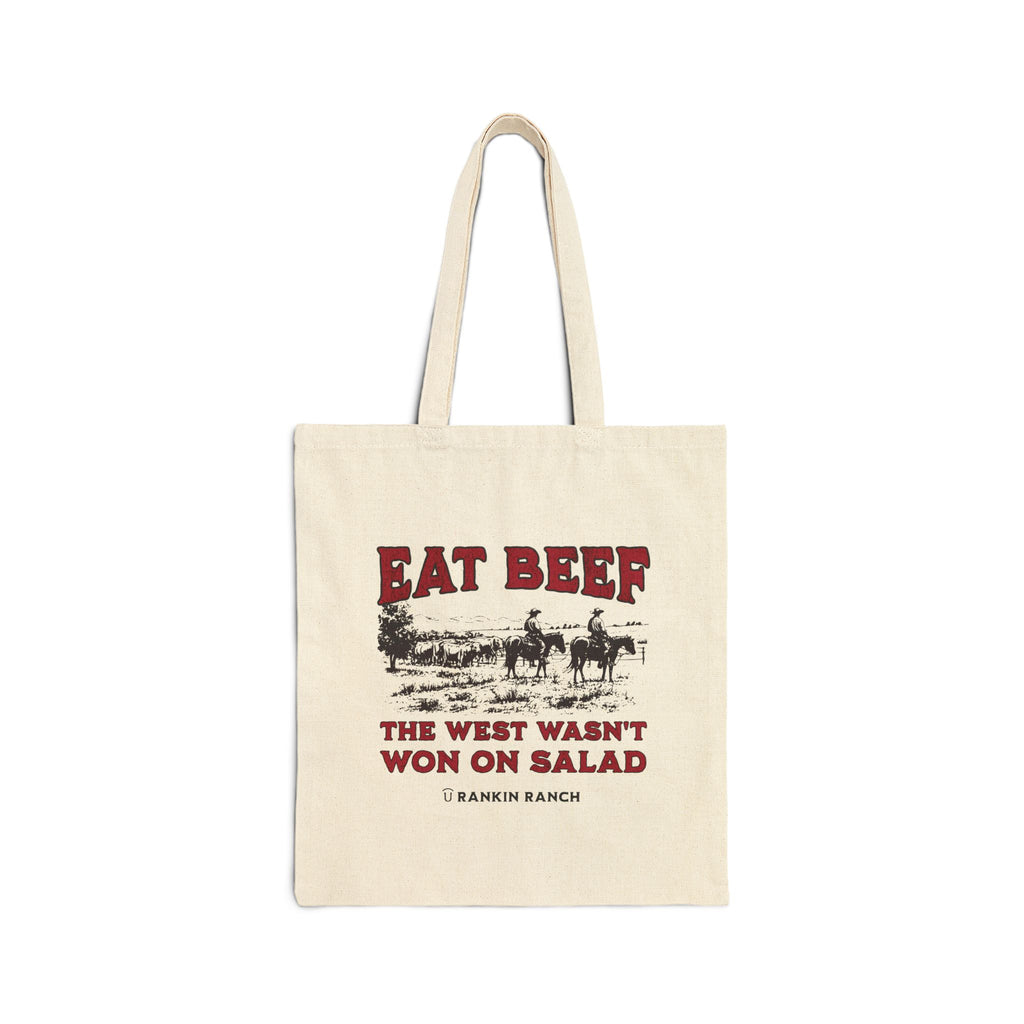 Eat Beef Canvas Tote Bag